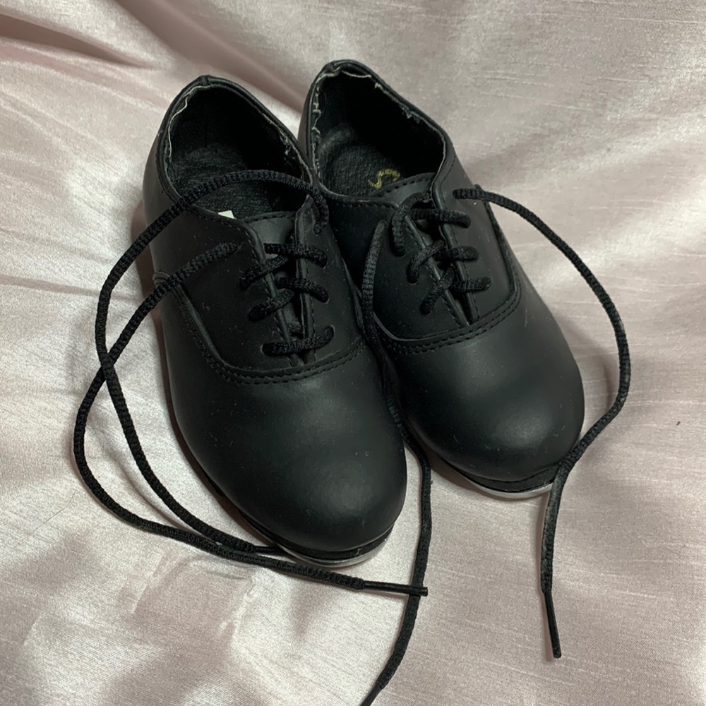 SANSHA Boys Oxford Tap Shoes BLACK